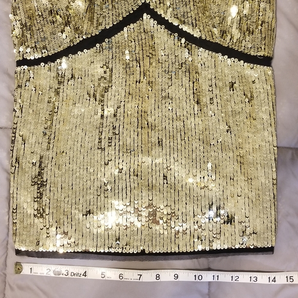 J crew gold and black sequin cami - Picture 2 of 6
